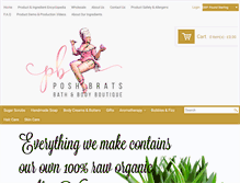 Tablet Screenshot of poshbrats.com